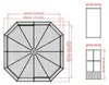 Sojag paviljoen Charleston, 12x12, antraciet, 384 x3 84 x Productafbeelding-voorbeeld 18