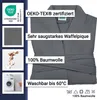 Bademantel aus Baumwolle, XL, anthrazit Produktbild-Vorschau 2