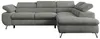 Ecksofa Sofa Grau, Wohnlandschaft L-Form mit Schlaffunktion Produktbild-Vorschau 8