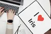 MuchoWow® Laptop Hülle 15 Zoll Ich liebe - Iris - Mädchen Produktbild-Vorschau 2