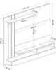 Parete porta tv noce particolari antracite Lawrance 157 Anteprima dell’immagine prodotto 6