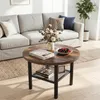 COSTWAY, table basse ronde, table d'appoint pour salon, Voir les images du produit 2