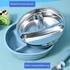 Baby Teller mit Saugnäpf, 304 Edelstahl Kindergeschirr mit Produktbild-Vorschau 5