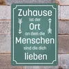 Metallschild XL in 21x28 cm mit schönem Spruch über das Produktbild-Vorschau 7