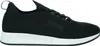 A side view of a single black sneaker with a white sole. Produktbild-Vorschau