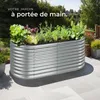 Carré potager FLORMMA 200 x 100 x 80 cm - argent Voir les images du produit 8