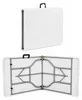 Aga Garten Klapptisch 180x74x74 cm Weiß Produktbild-Vorschau 7