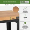Werkbank Profiline XXL 170x69 cm 1000 kg Traglast Produktbild-Vorschau 3