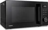 A black Medion microwave is displayed on a white background. Produktbild-Vorschau
