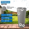 4rain VASO 2en1 DECOR depósito de agua de lluvia 220 L gris Vista previa de la imagen del producto 3