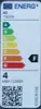 An energy efficiency label for a product. Produktbild-Vorschau