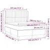 vidaXL Boxspringbett mit Matratze Dunkelbraun 140x200 cm Produktbild-Vorschau 6