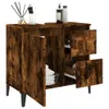 vidaXL Badschrank Räuchereiche 65x33x60 cm Holzwerkstoff Produktbild-Vorschau 4