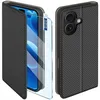 Etui Z Klapką Do Iphone 16 Zamykane Czarne Futerał + Szkło Podgląd zdjęcia produktu 1