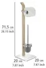 WENKO Klo Bürste Toiletten Halter Garnitur Halter Ständer Produktbild-Vorschau 4