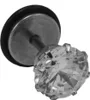 Fake Plug Ohrstecker mit Glaskristall Größe - 8 mm Produktbild-Vorschau 2