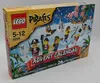 A LEGO Pirates Advent Calendar box with various pirate-themed minifigures and a ship depicted on a snowy background. Produktbild-Vorschau