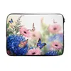 MuchoWow® Laptop Hülle 14 ZollSchmetterlinge - Blumen - Produktbild-Vorschau 1