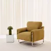 sweeek - Vintage-Sessel mit Cordbezug und verchromtem Produktbild-Vorschau 3