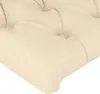 vidaXL Kopfteil Creme 100x7x118/128 cm Stoff Produktbild-Vorschau 4