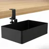 Boční organizér na stůl na svorku 25×17×15 cm, černý Náhled obrázku produktu 3