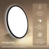 B.K.Licht LED Panel Flach Ø42cm Rund 22W 3000lm 4000K Produktbild-Vorschau 2