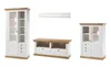 Landhaus Wohnwand 356cm pinie weiß / wotan eiche Anbauwand Produktbild-Vorschau 3
