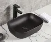 Keramické umývadlo Black Matt 46X32 cm Montáž na dosku Náhľad obrázku produktu 2