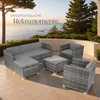 tectake® Rattan Lounge Lignano für 5 bis 6 Personen Produktbild-Vorschau 7