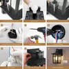 Collage of images showing the installation steps of an outdoor light fixture. Produktbild-Vorschau
