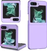 A collage of a purple phone case for a Samsung Galaxy Z Flip 5.