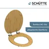 SCHÜTTE WC Sitz BAMBUS, massiver Toilettendeckel mit Produktbild-Vorschau 4