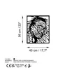 Wallity, Dali, Dekoratives Wandaccessoire aus Metall, Produktbild-Vorschau 6