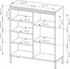 AX LIVING Trentinis 3T Buffet haut moderne beige, 103,5 cm, Voir les images du produit 7