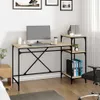vidaXL Psací stůl s policí Sonoma dub 135x50x90 cm výrobek Náhled obrázku produktu 3