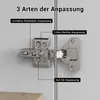 10PCS Topfband 35mm Mittelanschlag mit Dämpfung Schrank Produktbild-Vorschau 7