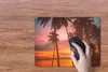 MuchoWow® Mauspad Mousepad Meer - Palme - Sonnenuntergang - Produktbild-Vorschau 3