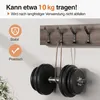 Kleiderhaken Garderobenhaken kleiderhaken Schwarz Wandhaken Produktbild-Vorschau 2