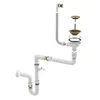 An exploded view of a sink drain assembly with pipes and fittings. Produktbild-Vorschau