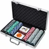 Poker-Set Aluminiumkoffer 300 Chips Poker Spielset Produktbild-Vorschau 3