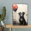 Wanddeko 20x30 cm - Banksy - Hund - Luftballon - Tiere, Produktbild-Vorschau 4