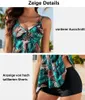 Tankini Zweiteiliger Damen-Badeanzug mit hoher Taille und Produktbild-Vorschau 4