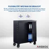 AREBOS Aktenschrank 90x90x40 cm Büroschrank Lagerschrank Produktbild-Vorschau 6