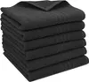 Gästehandtücher 6er Set, Baumwolle, 40x60 cm, schwarz Produktbild-Vorschau 1