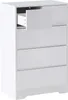 BELIANI Kommode Weiß MDF mit 5 Schubladen Ohne Griffe Produktbild-Vorschau 3
