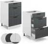 Küchenunterschrank Vicco Fame-Line Anthrazit Landhaus 50 cm Produktbild-Vorschau 6