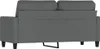 vidaXL 2-Sitzer-Sofa Dunkelgrau 140 cm Stoff Produktbild-Vorschau 5