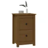 vidaXL Nachttisch Honigbraun 40x35x61,5 cm Massivholz Produktbild-Vorschau 15