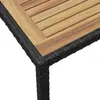 vidaXL Zahradní stůl černo-hnědý 123x60x74 cm z masivního Náhled obrázku produktu 3