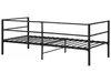 BELIANI Posteľ čierna kovová 90 x 200 cm posteľný rám s Náhľad obrázku produktu 8